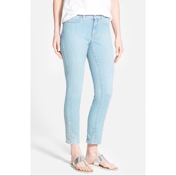 NYDY Amira Fitted Ankle Jeans Core Indigo Denim Size 2 - Picture 2 of 15